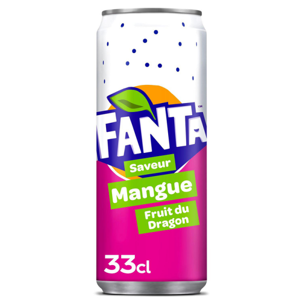 Fanta Mangue Fruit du Dragon - 33cl [DLUO 30/06/2024]