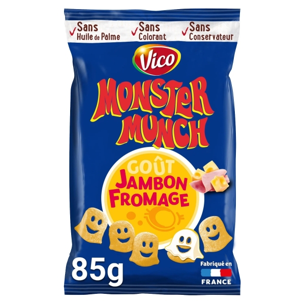 Monster Munch Jambon Fromage - 85g [DLUO 01/04/2024]