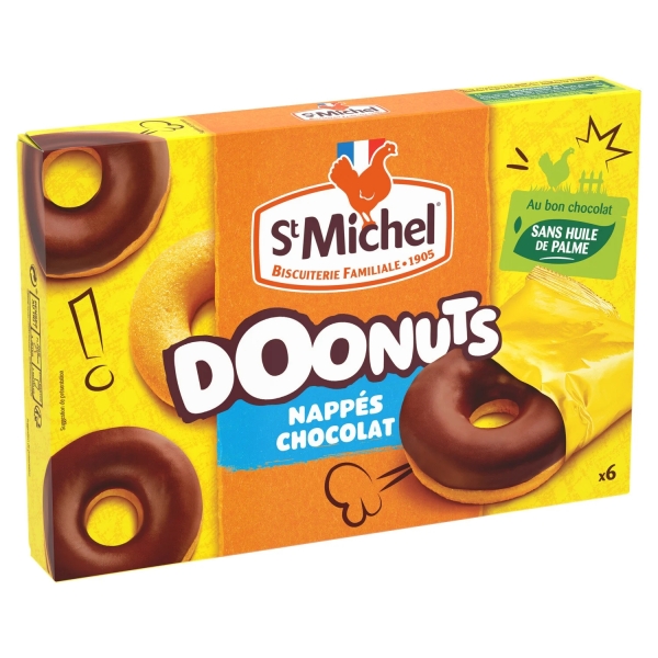 Doonuts Nappés Chocolat - 180g [DLUO 10/03/2024]