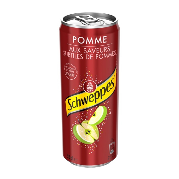 Schweppes Pomme - 33cl [DLUO 20/01/2024]